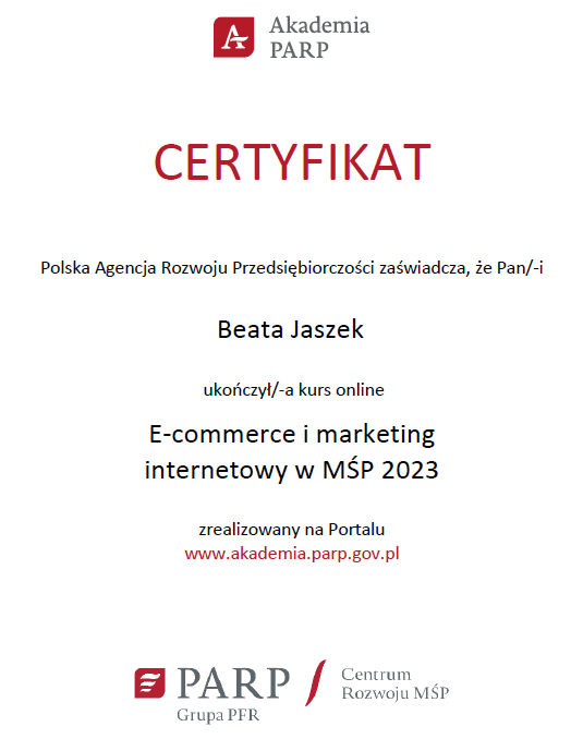 certyfikat e-commerce